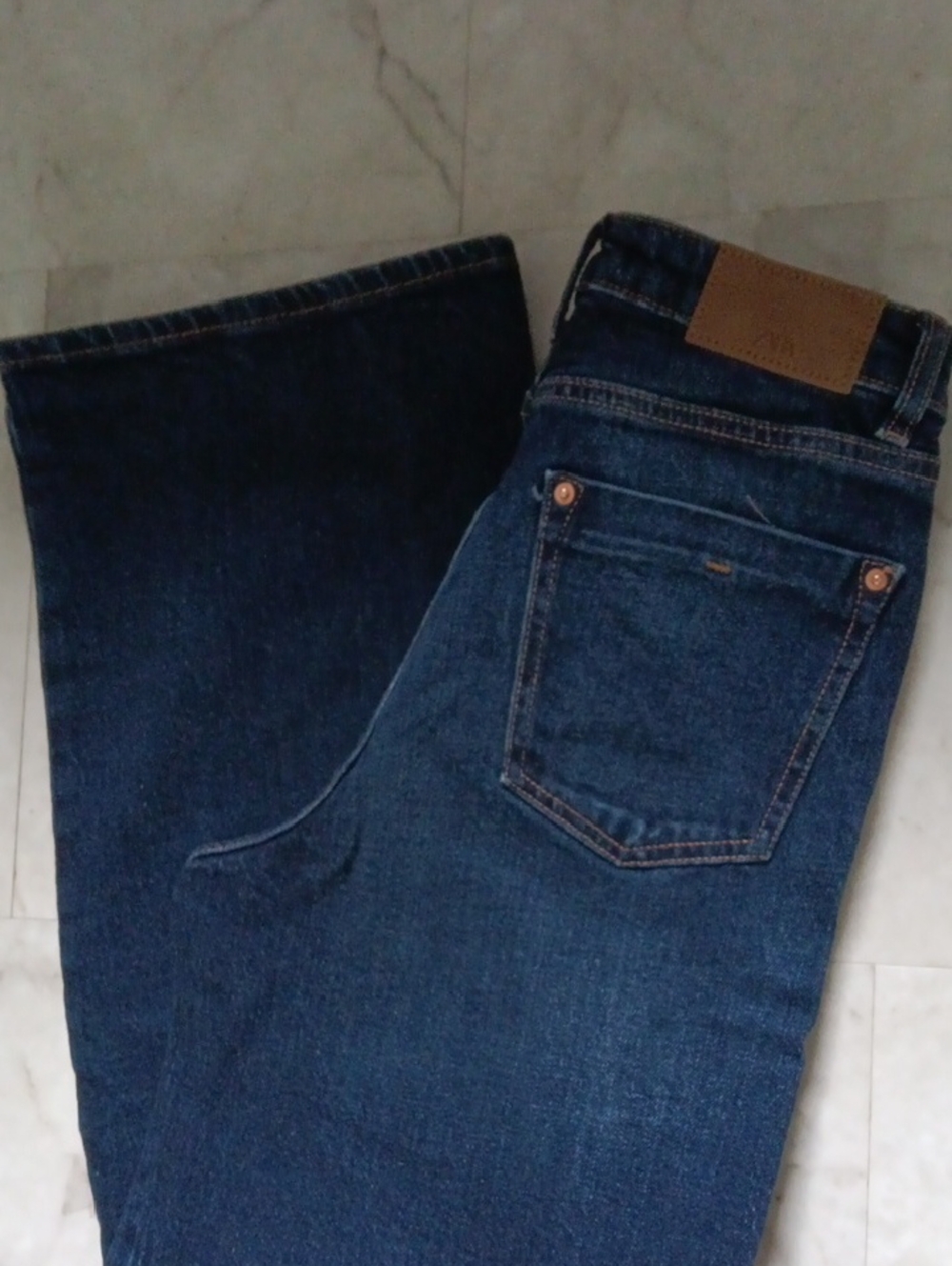 Zara High Rise Straight Fit Jeans